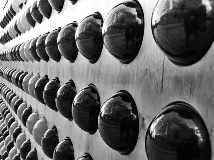 grayscale of black and white balls