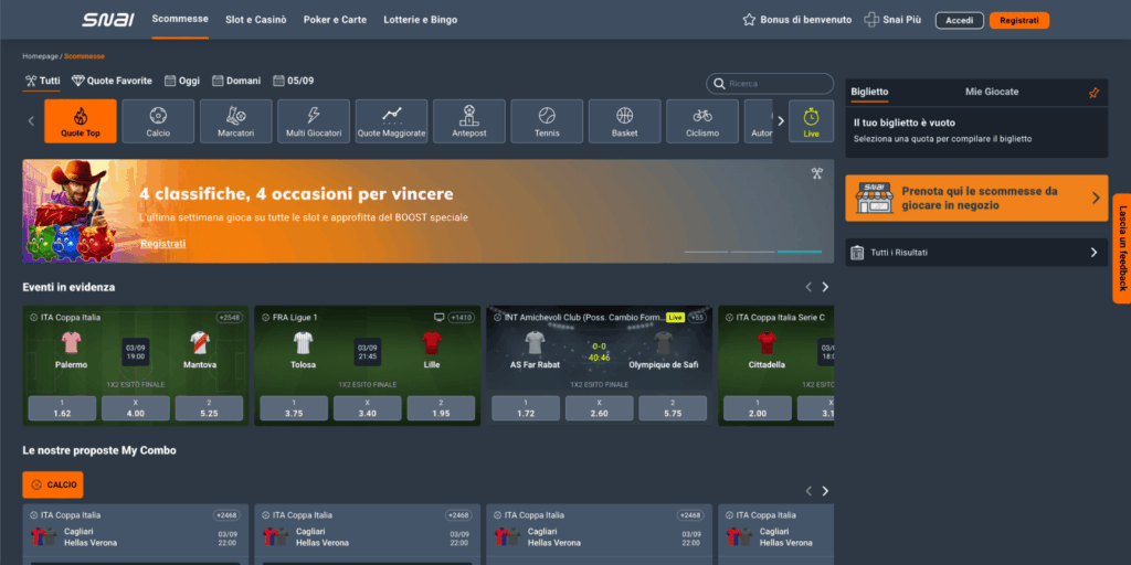 Snai scommesse