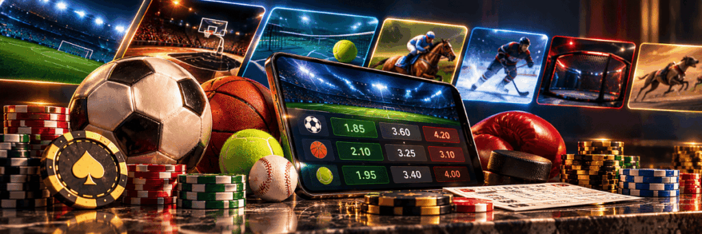 Varietà di sport sui siti scommesse non AAMS